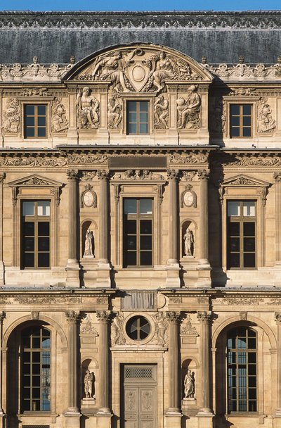 Der Cour Carrée; Lescot-Flügel von Jean Goujon